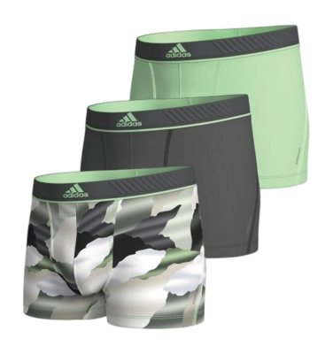 Boxershort Adidas Men Active Micro Flex Eco Trunk Assorted 935 (3 Pack)
