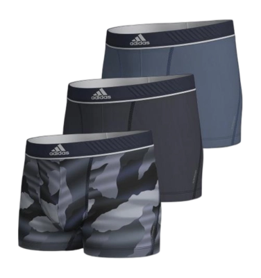 Boxershort Adidas Men Active Micro Flex Eco Trunk Assorted 939 (3 Pack)