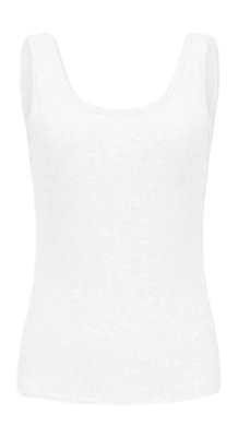 Tanktop Adidas Women Stretch Rib White