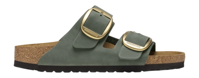 Slipper Birkenstock Women Arizona Big Buckle Nubuk Leather Thyme Narrow