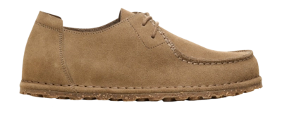 Lace-Up Shoes Birkenstock Men Utti Lace Suede Leather Gray Taupe Regular