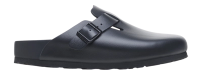 Clogs Birkenstock Boston Natural Leather Unisex Black Narrow 24