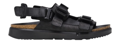 Sandales Birkenstock Homme Shinjuku Natural Leather Textile Black Regular
