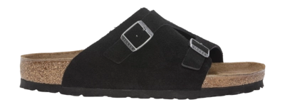Slipper Birkenstock Men Zürich Suede Leather Black Narrow