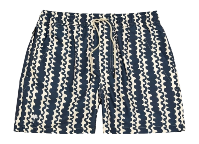 Badehose OAS Herren Blau Scribble