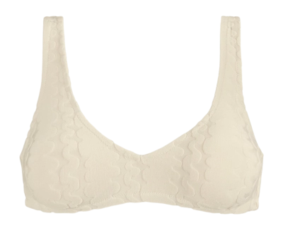 Haut de Bikini OAS Femme Ecru Scribble Roccia