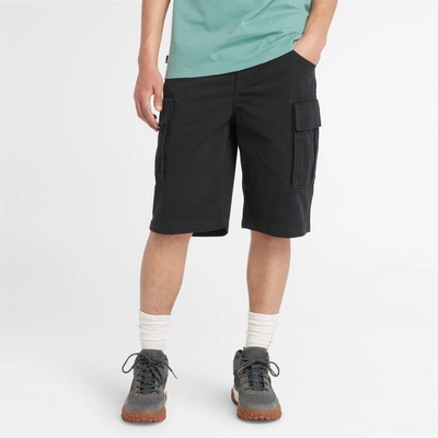 2---Twill-Cargo-Shorts-for-Men-in-Black