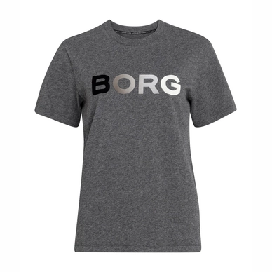 T-Shirt Björn Borg Sportswear Tee B Sport Anthracite Grey Melange Damen