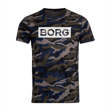 T-Shirt Björn Borg Men Performance Tee Atos Multi Camo Forest Night