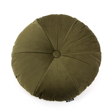 Sierkussen By-Boo Faith Round Green 50 x 50 cm