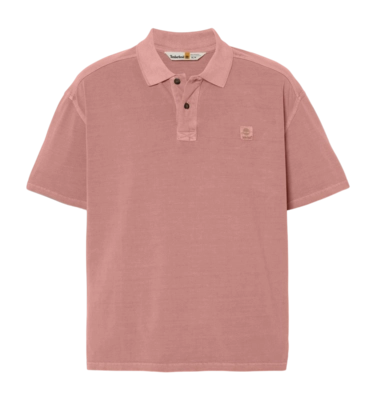 Polo Shirt Shirt Timberland Men Merrymack River Garment Dye Hot Sauce