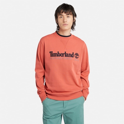 2---Est-1973-Logo-Crewneck-Sweatshirt-for-Men-in-Orange (1)
