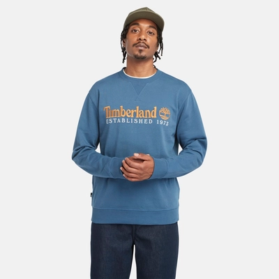 2---Est-1973-Logo-Crewneck-Sweatshirt-for-Men-in-Blue (1)
