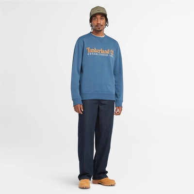 5---Est-1973-Logo-Crewneck-Sweatshirt-for-Men-in-Blue (4)