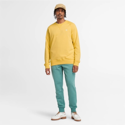 5---Exeter-Loopback-Crewneck-Sweatshirt-for-Men-in-Light-Yellow (4)