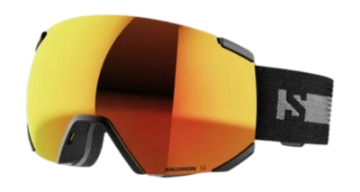 Skibril Salomon Unisex Radium Black Mid Red