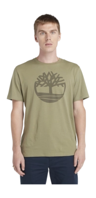 T-Shirt Timberland Men Kennebec River Tree Logo Cassel Earth/Grape Leaf