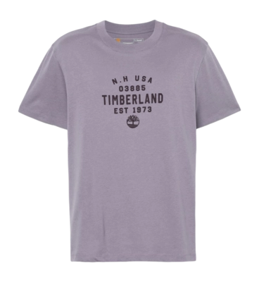T-Shirt Timberland Men Refibra Front Graphic Purple Ash