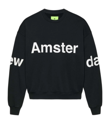 Sweater New Amsterdam Surf Association Logo Line Black