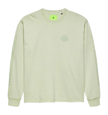Longsleeve New Amsterdam Surf Association Logo Washed Almost Aqua