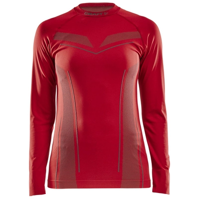 Langarmshirt Craft Pro Control Seamless Jersey Damen Bright Red