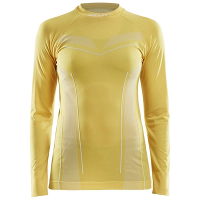 Langarmshirt Craft Pro Control Seamless Jersey Damen Yellow