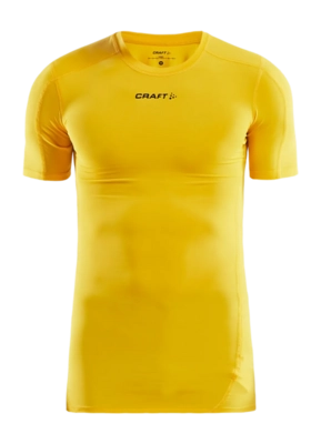 Unterhemd Craft Pro Control Compression Tee Unisex Yellow