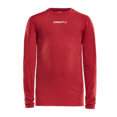 Maillot de Corps Craft Enfant Pro Control Compression LS Bright Red