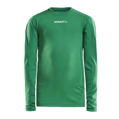 Maillot de Corps Craft Enfant Pro Control Compression LS Team Green