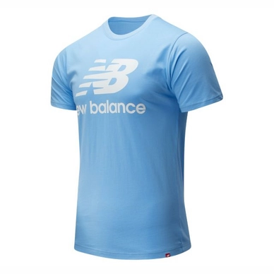 T-Shirt New Balance Men Essentials Stacked Logo Tee Carolina Blue