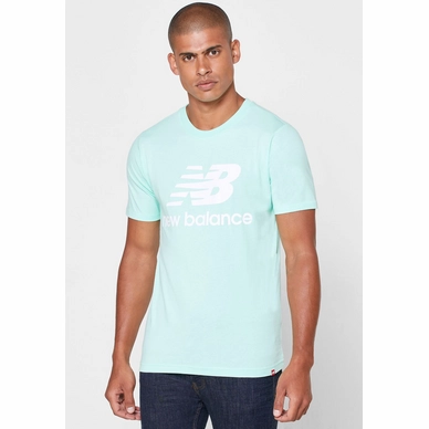 T-Shirt New Balance Men Essentials Stacked Logo Tee Neo Mint