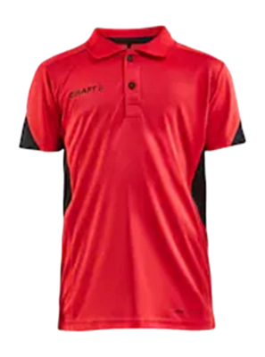 Tennis Shirt Craft Kids Pro Control Impact Polo J Bright Red Black