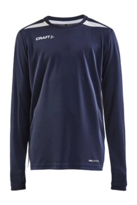 Tennis Shirt Craft Kids Pro Control Impact LS J Navy White