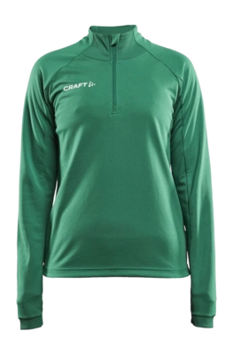 Trainingsjacke Craft Evolve Halfzip Damen Team Green