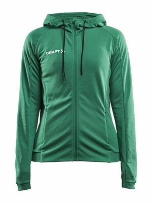 Trainingsjack Craft Women Evolve Hood Jacket Team Green