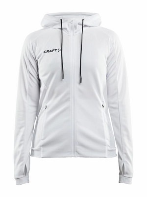 Trainingsjack Craft Women Evolve Hood Jacket White