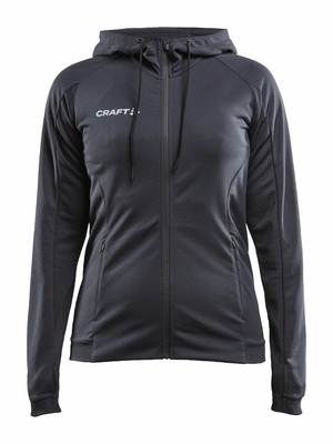 Trainingsjack Craft Women Evolve Hood Jacket Asphalt