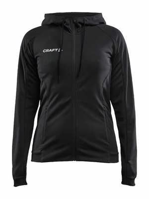 Trainingsjack Craft Women Evolve Hood Jacket Black