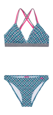 Bikini Protest Mädchen Prtreva Triangle Bikinis Raku Blau