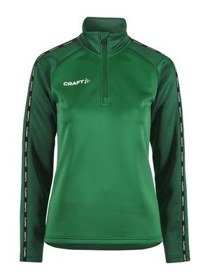 Training jacket Craft Women Squad 2.0 Half Zip Team Green Ivy