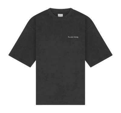 T-Shirt Filling Pieces Men Boxy Vintage Black