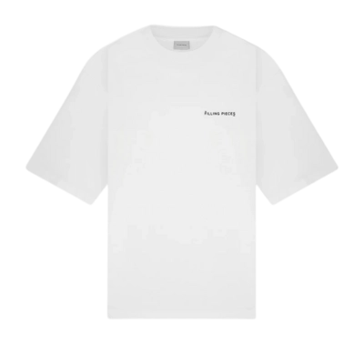 T-Shirt Filling Pieces Men Boxy White