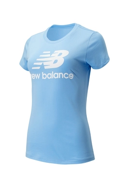T-Shirt New Balance Women Essentials Stacked Logo Tee Carolina Blue