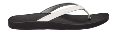 Tongs OluKai Femme Puawe White Black