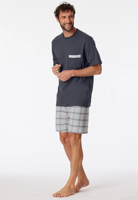 5---schlafanzug-kurz-organic-cotton-karos-kohle-comfort-nightwear-180261-003-front