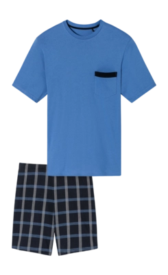 Pyjama Schiesser Homme 180261 Atlantic Blue