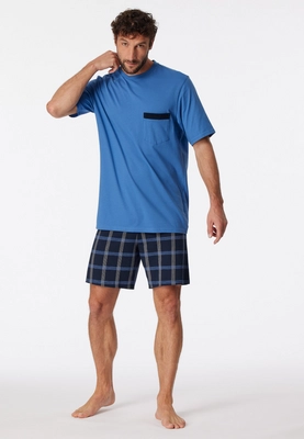 5---schlafanzug-kurz-organic-cotton-karos-atlantikblau-comfort-nightwear-180261-899-front