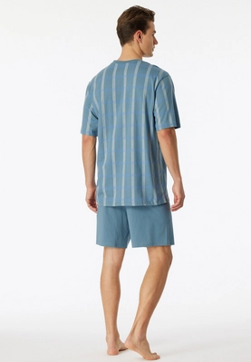 2---schlafanzug-kurz-organic-cotton-v-ausschnitt-brusttasche-blaugrau-kariert-comfort-nightwear-181161-808-back