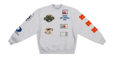 Pullover Crewneck PAL Sporting Goods PAL Trial Hiking Collective Herren Light Gray