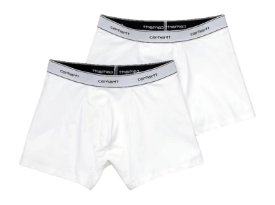 Boxershort Carhartt WIP Cotton Trunks Unisex White + White (2 Pack)